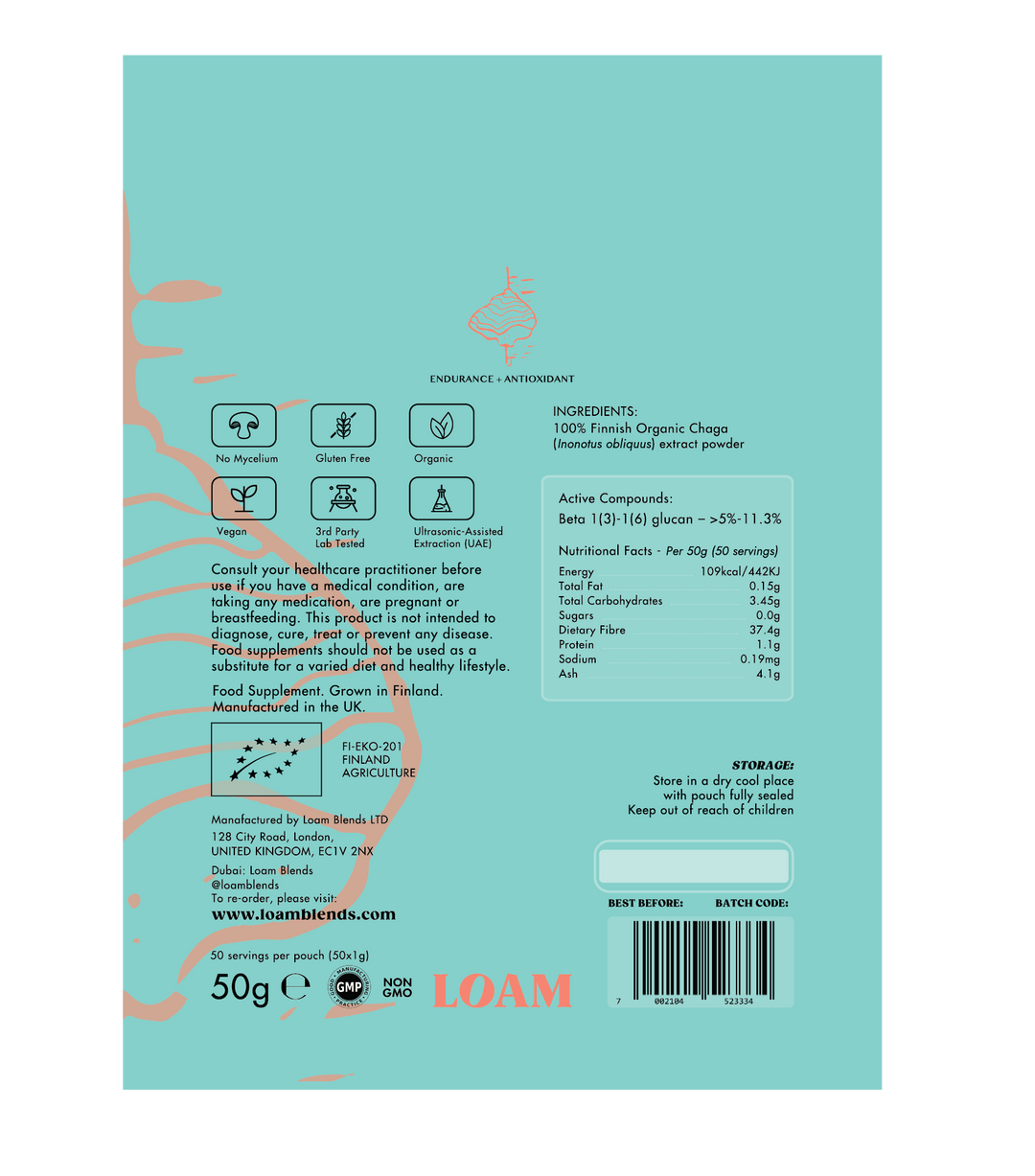 Chaga Organic Extract Powder